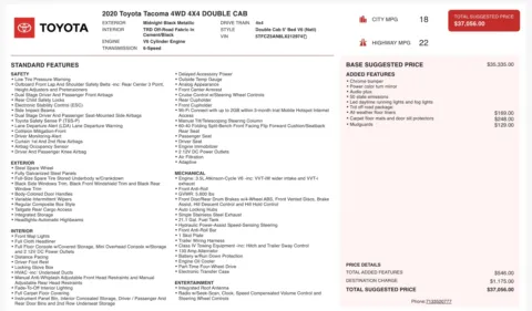 Photos of 2020 Toyota Tacoma TRD Off Road for sale in Jacksonville, FL at Auto Boutique Florida