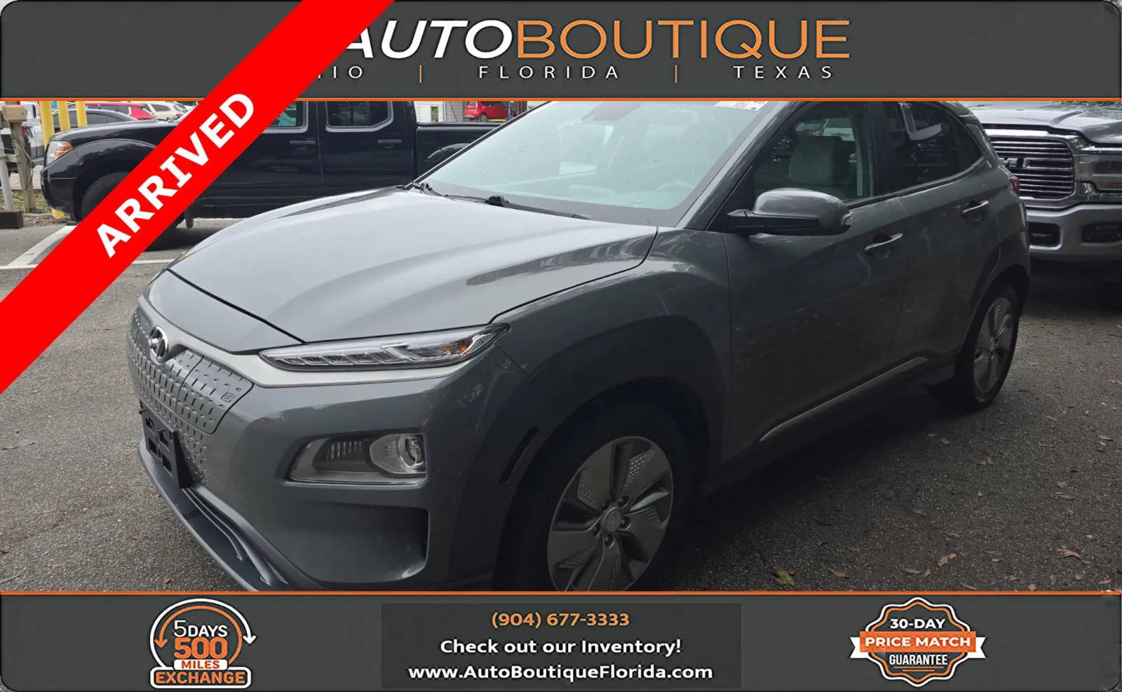 Gray 2021 Hyundai Kona Electric Limited for sale in Jacksonville, FL