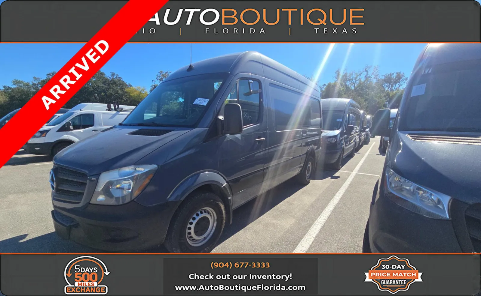 Gray 2018 Mercedes-Benz Sprinter Cargo Van Worker for sale in Jacksonville, FL