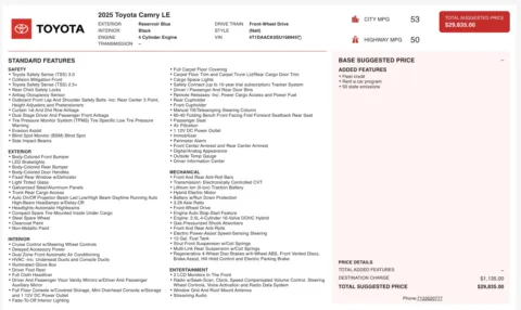 More photos of 2025 Toyota Camry LE at Auto Boutique Florida, FL