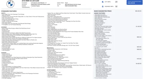 Photos of 2018 BMW X2 sDrive28i for sale in Jacksonville, FL at Auto Boutique Florida