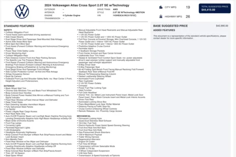 Photos of 2024 Volkswagen Atlas Cross Sport 2.0T SE w/Technology for sale in Jacksonville, FL at Auto Boutique Florida