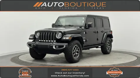 Black 2023 Jeep Wrangler Sahara for sale in Jacksonville, FL