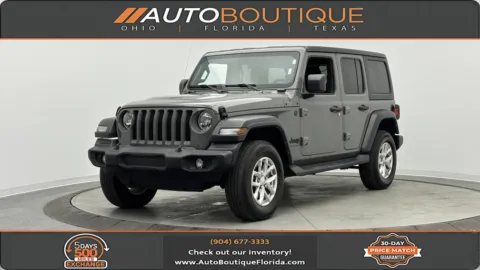 Gray 2023 Jeep Wrangler Sport S for sale in Jacksonville, FL