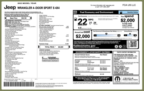 More photos of 2023 Jeep Wrangler Sport S at Auto Boutique Florida, FL