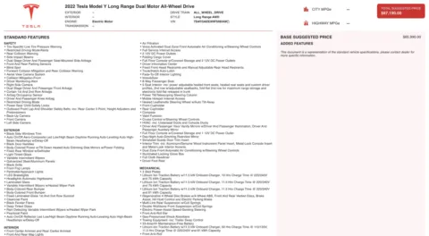 Photos of 2022 Tesla Model Y Long Range for sale in Jacksonville, FL at Auto Boutique Florida