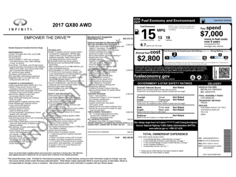 Photos of 2017 INFINITI QX80 for sale in Jacksonville, FL at Auto Boutique Florida