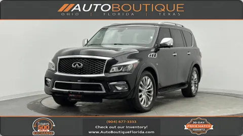 Black 2017 INFINITI QX80 for sale in Jacksonville, FL