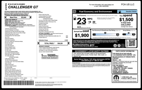 Photos of 2023 Dodge Challenger GT for sale in Jacksonville, FL at Auto Boutique Florida