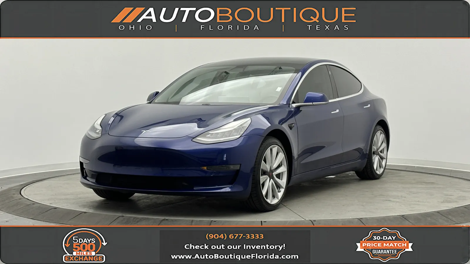 Used 2020 Tesla Model 3 Base with VIN 5YJ3E1EA8LF634877 for sale in Jacksonville, FL