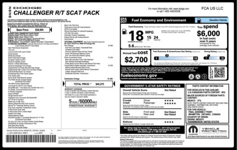 Photos of 2020 Dodge Challenger R/T Scat Pack for sale in Jacksonville, FL at Auto Boutique Florida