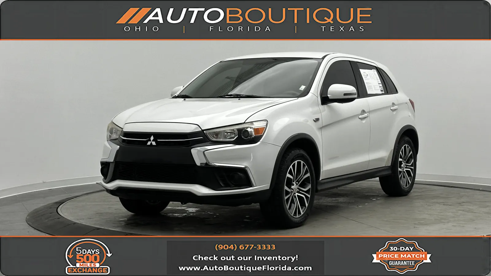 White 2019 Mitsubishi Outlander Sport LE 2.0 for sale in Jacksonville, FL