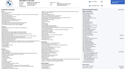 Photos of 2020 BMW X2 sDrive28i for sale in Jacksonville, FL at Auto Boutique Florida
