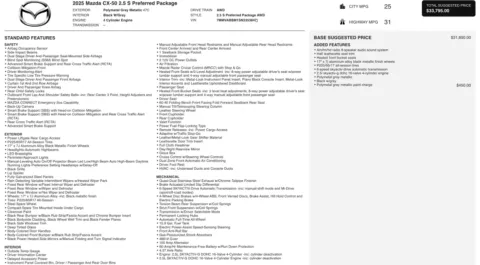 Photos of 2025 Mazda CX-50 2.5 S Preferred Package for sale in Jacksonville, FL at Auto Boutique Florida