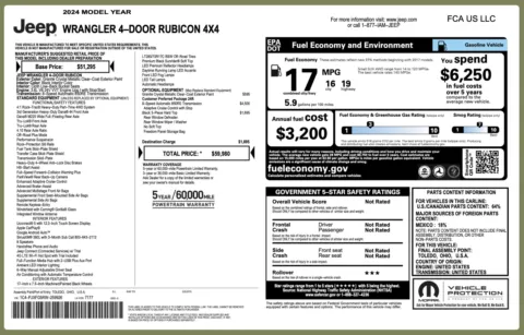 Photos of 2024 Jeep Wrangler Rubicon for sale in Jacksonville, FL at Auto Boutique Florida