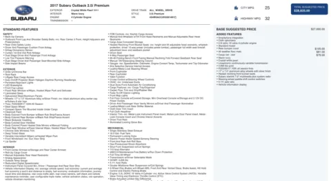 More photos of 2017 Subaru Outback Premium at Auto Boutique Florida, FL