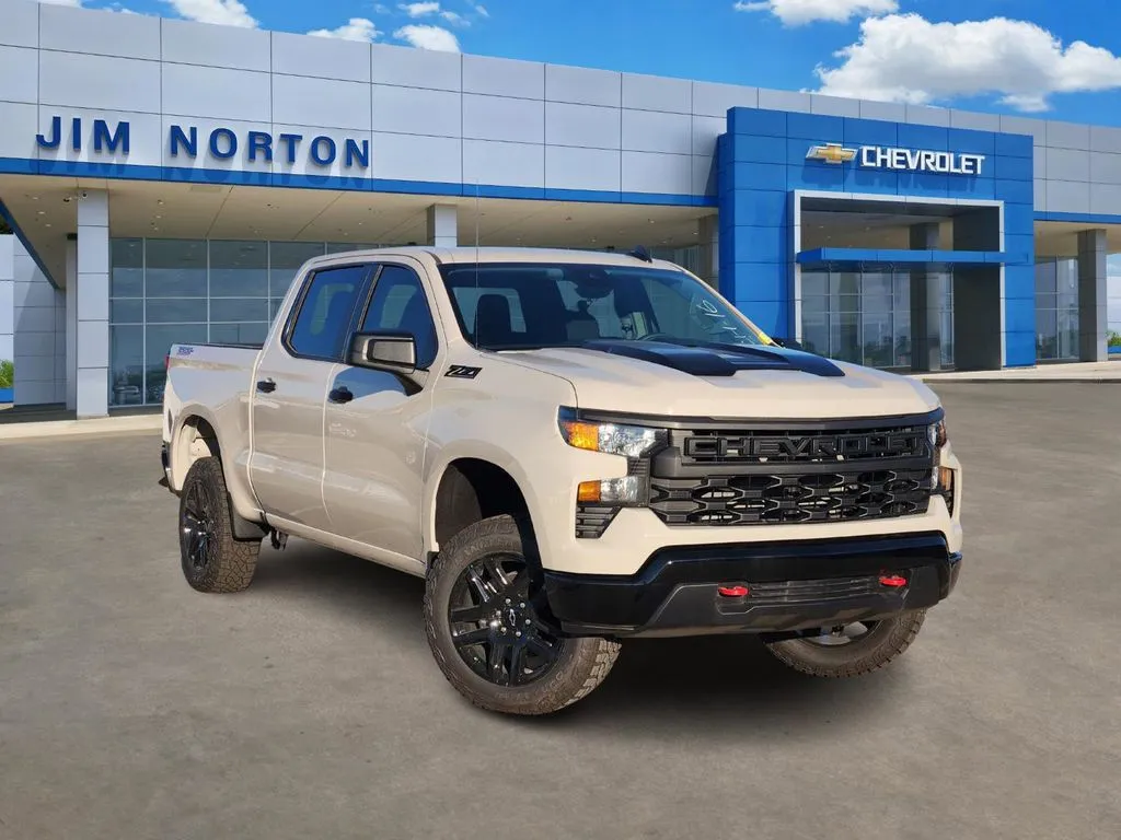 White 2026 Chevrolet Silverado 1500 Custom Trail Boss for sale in Broken Arrow, OK