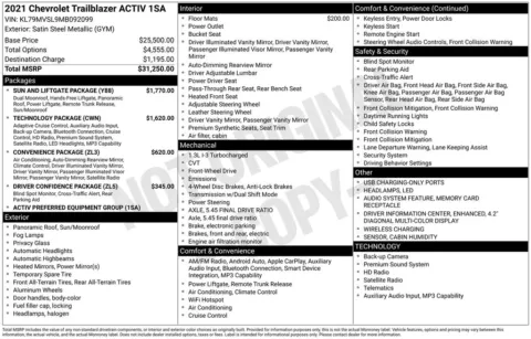 More photos of 2021 Chevrolet TrailBlazer ACTIV at Jim Norton Chevrolet, OK