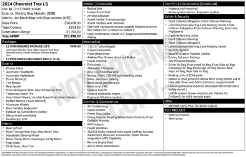 More photos of 2024 Chevrolet Trax LS at Jim Norton Chevrolet, OK