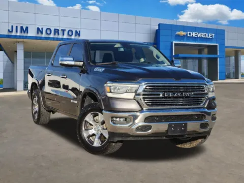 Gray 2019 Ram 1500 Laramie for sale in Broken Arrow, OK