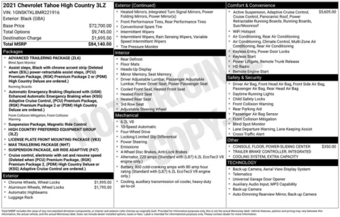 More photos of 2021 Chevrolet Tahoe High Country at Jim Norton Chevrolet, OK