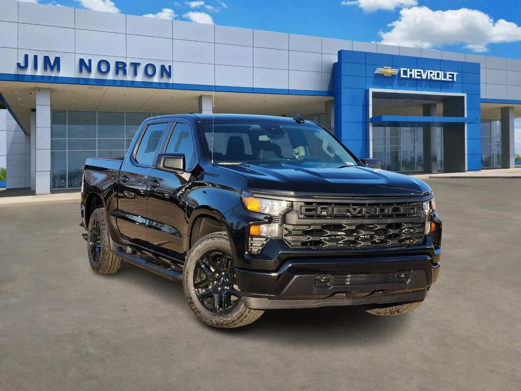 Black 2026 Chevrolet Silverado 1500 Custom for sale in Broken Arrow, OK