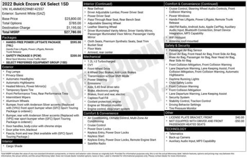 More photos of 2022 Buick Encore GX Select at Jim Norton Chevrolet, OK