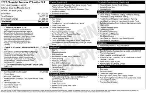 More photos of 2022 Chevrolet Traverse LT Leather at Jim Norton Chevrolet, OK