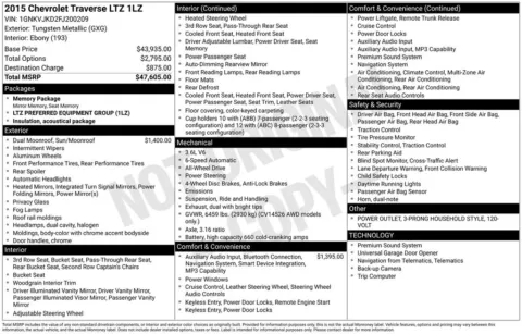 More photos of 2015 Chevrolet Traverse LTZ at Jim Norton Chevrolet, OK