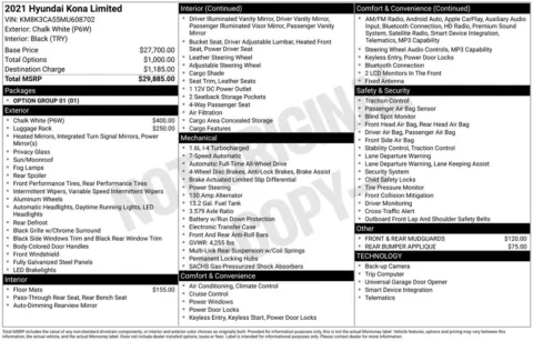 More photos of 2021 Hyundai Kona Limited at Jim Norton Chevrolet, OK