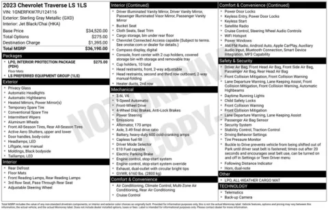 More photos of 2023 Chevrolet Traverse LS at Jim Norton Chevrolet, OK