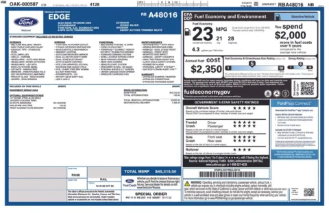 More photos of 2024 Ford Edge Titanium at Jim Norton Chevrolet, OK