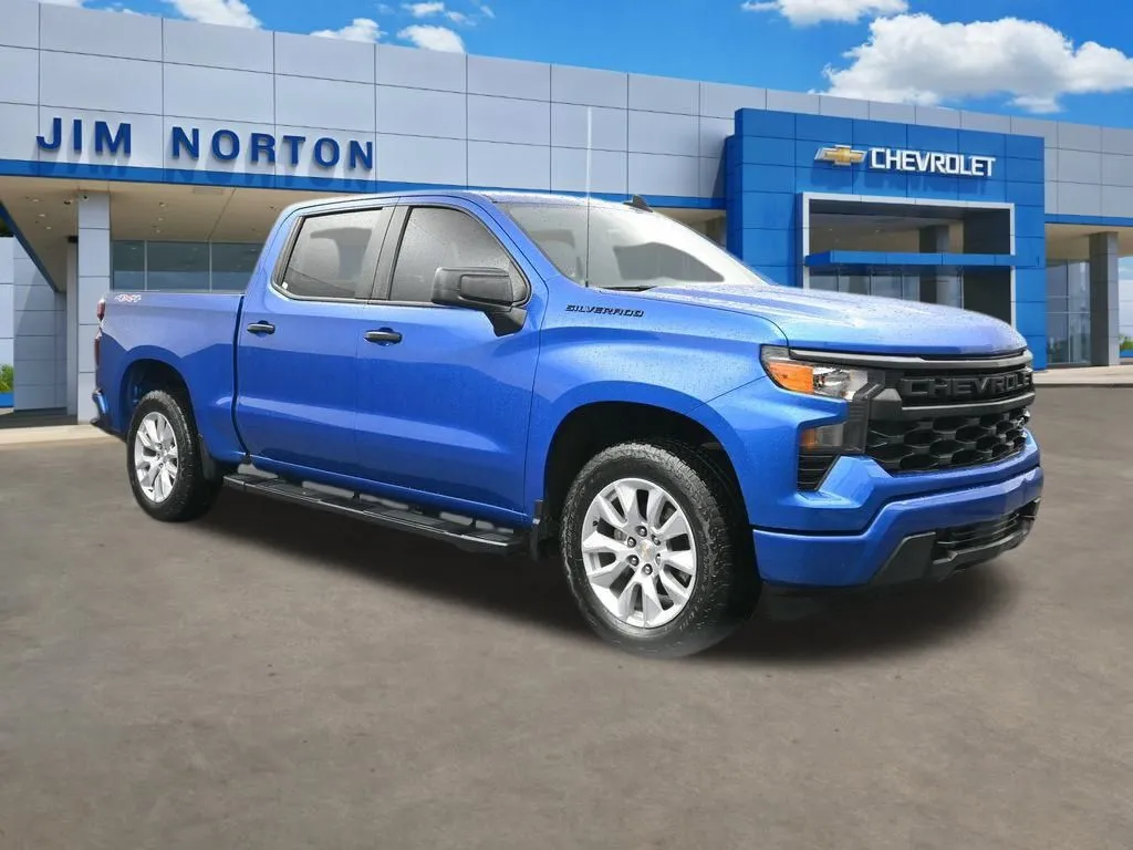 Blue 2023 Chevrolet Silverado 1500 Custom for sale in Broken Arrow, OK