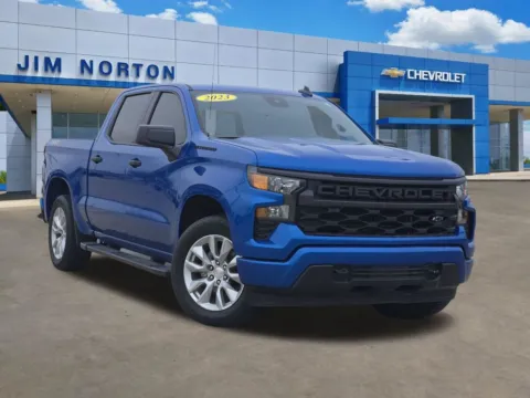 Blue 2023 Chevrolet Silverado 1500 Custom for sale in Broken Arrow, OK