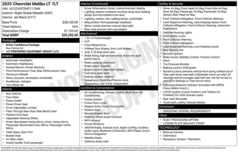 More photos of 2025 Chevrolet Malibu LT at Jim Norton Chevrolet, OK