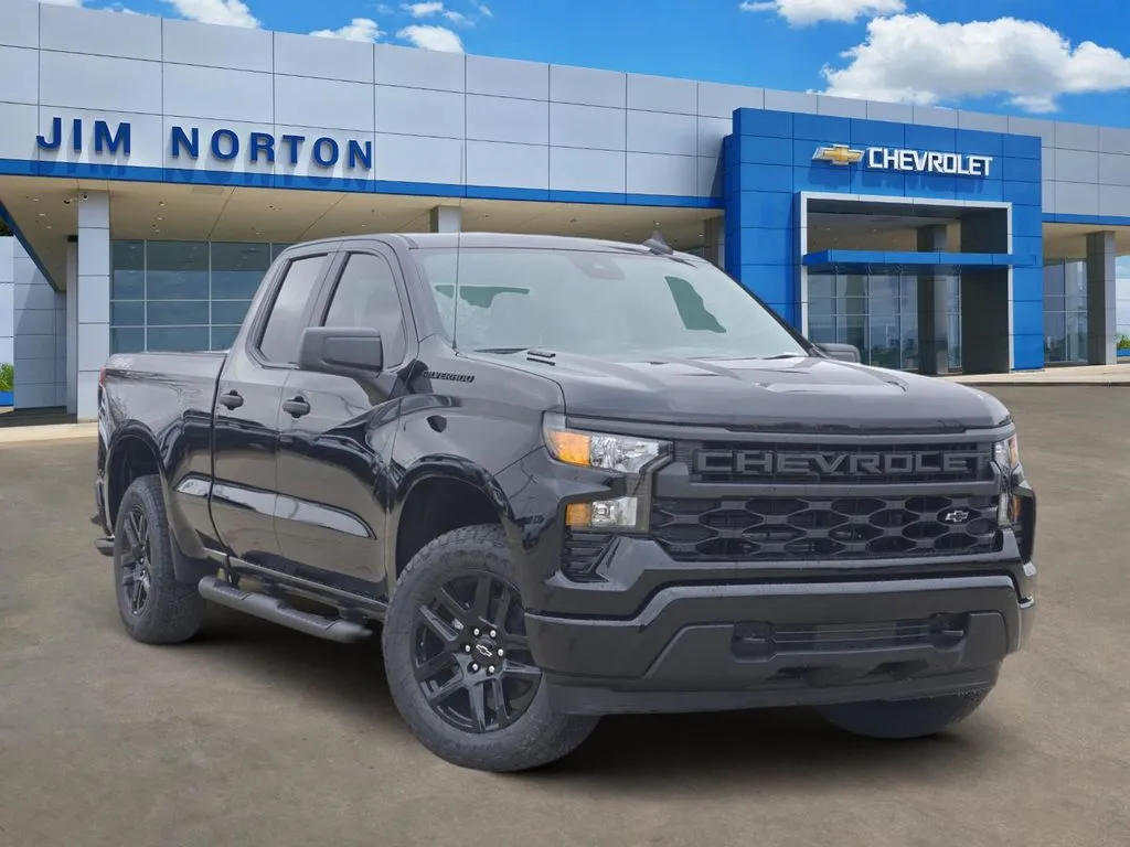 Black 2026 Chevrolet Silverado 1500 Custom for sale in Broken Arrow, OK