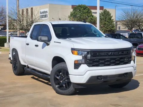 White 2026 Chevrolet Silverado 1500 Custom for sale in Broken Arrow, OK