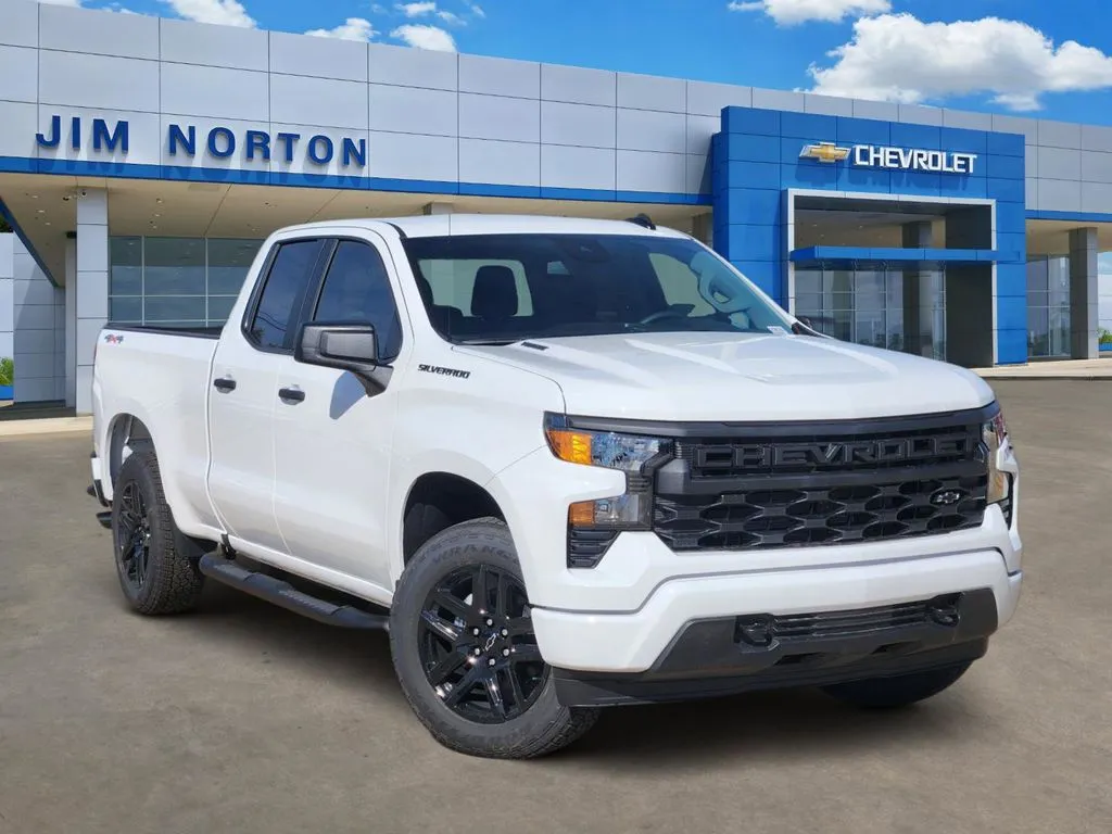 White 2026 Chevrolet Silverado 1500 Custom for sale in Broken Arrow, OK