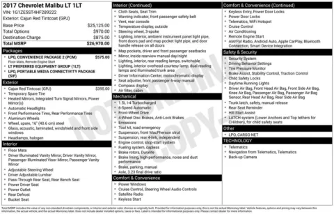 More photos of 2017 Chevrolet Malibu LT at Jim Norton Chevrolet, OK