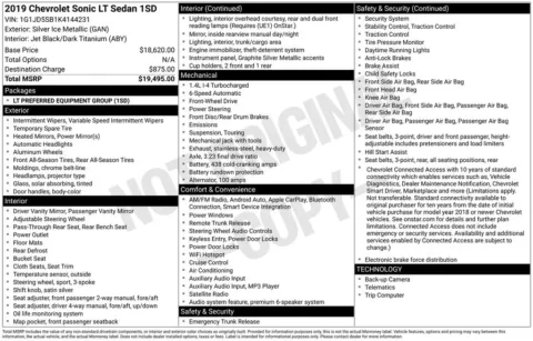 More photos of 2019 Chevrolet Sonic LT at Jim Norton Chevrolet, OK