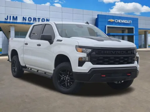 White 2024 Chevrolet Silverado 1500 Custom Trail Boss for sale in Broken Arrow, OK