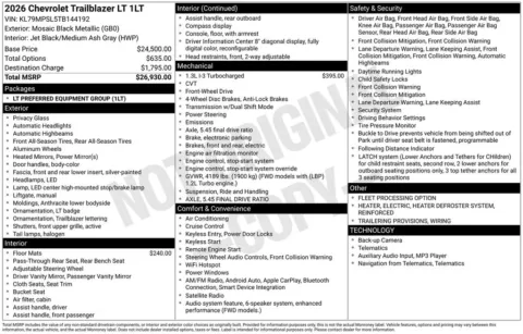 More photos of 2026 Chevrolet TrailBlazer LT at Jim Norton Chevrolet, OK
