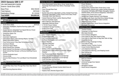 More photos of 2023 Genesis G80 2.5T at Jim Norton Chevrolet, OK