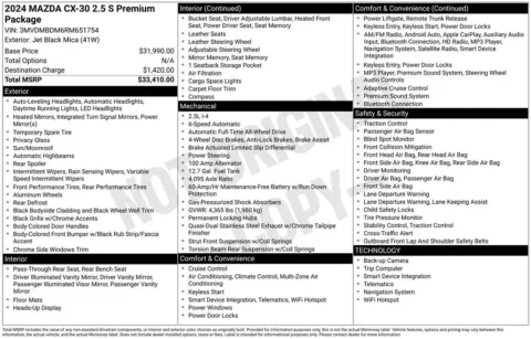 More photos of 2024 Mazda CX-30 2.5 S Premium Package at Jim Norton Chevrolet, OK