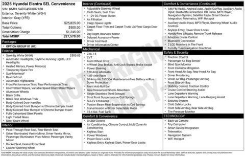 More photos of 2025 Hyundai Elantra SEL Convenience at Jim Norton Chevrolet, OK