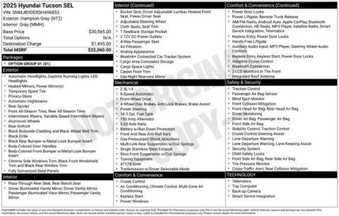 More photos of 2025 Hyundai Tucson SEL at Jim Norton Chevrolet, OK