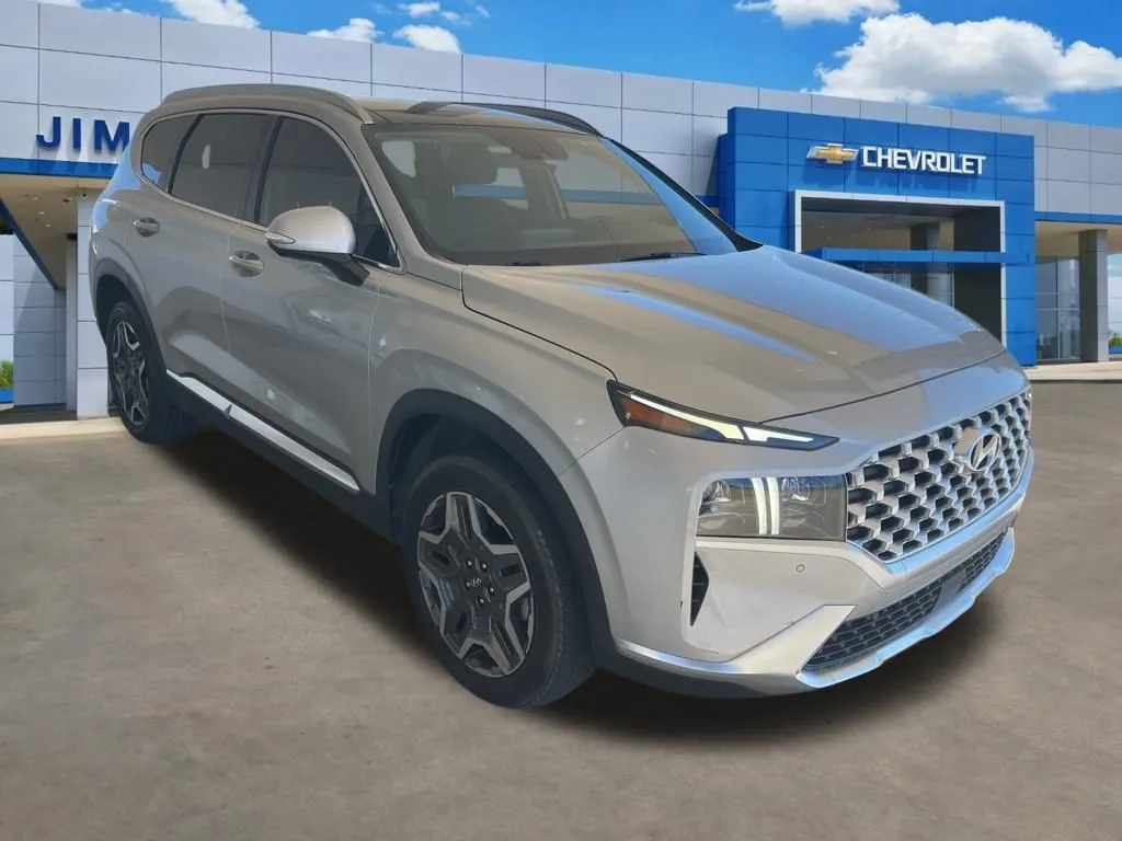 Silver 2022 Hyundai Santa Fe Hybrid Limited for sale in Broken Arrow, OK