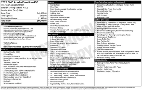 More photos of 2025 GMC Acadia Elevation at Jim Norton Chevrolet, OK