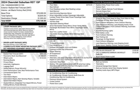 More photos of 2024 Chevrolet Suburban RST at Jim Norton Chevrolet, OK