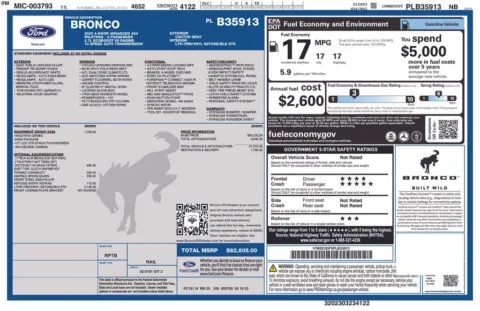 More photos of 2023 Ford Bronco Wildtrak at Jim Norton Chevrolet, OK